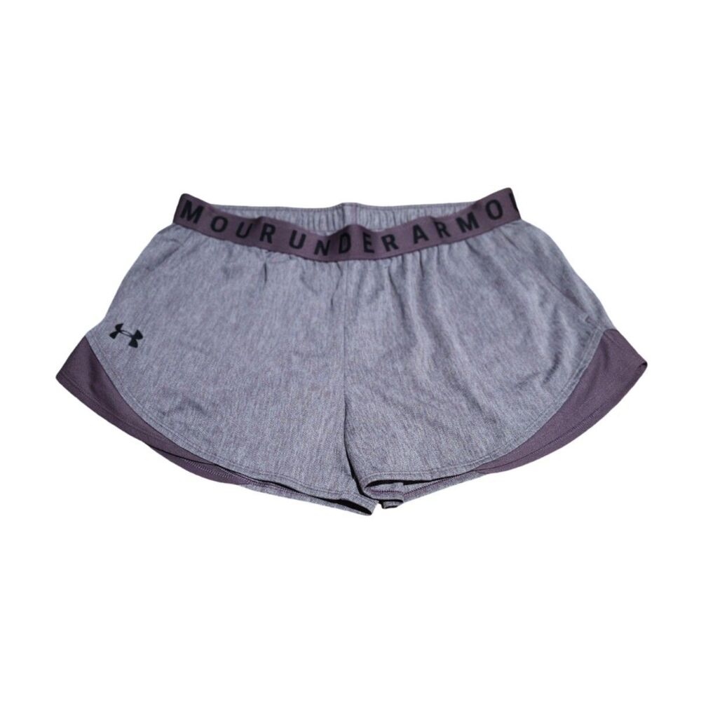 Under Armour Play Up Twist Shorts 3.0 Purple Space Dye LG NWT